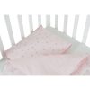 Nook 3 részes bébi ágynemű huzat garnitúra PINK CSILLAG