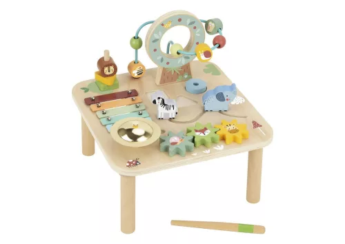 TOOKY Toy MONTESSORI asztalka AFRIKAI állatos PASZTEL