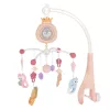 PENGUIN Bed bell zenélő forgó játék kiságyra fehér zajjal PINK