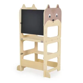   FA MONI Tanuló torony MONTESSORI, fellépő, rajzasztallá alakítható