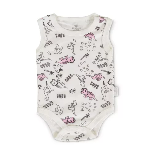BABARUHA BODY 3 dbos ujjatlan body szett PINK