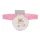 BEAR előke hosszú ujjal, macis mintával, pvc/textil PINK