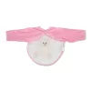 BEAR előke hosszú ujjal, macis mintával, pvc/textil PINK