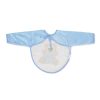 BEAR előke hosszú ujjal, macis mintával, pvc/textil KÉK