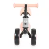 WEE mini futóbicikli 3 kerekű, elöl 2 kerék, világító hátsó kerékkel PINK/rózsa