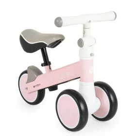   LIL'S mini futóbicikli 3 kerekű járgány, elöl 2 kerék, elfordítható kormánnyal PINK/rózsa