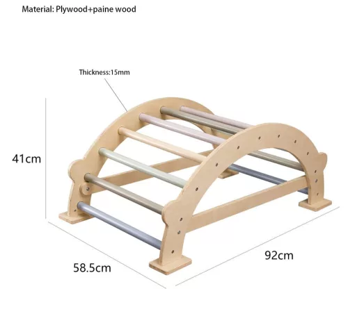 FA MÁSZÓHÍD PIKLER Montessori  92*43cm NATUR