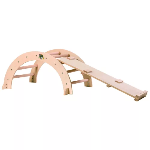 FA MÁSZÓHÍD rámpával PIKLER Montessori  79*40cm+92cm rámpa NATUR