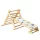 PIKLER 2in1 fa MÁSZÓKA 3szög és mászórámpa Montessori 132*60cm NATUR
