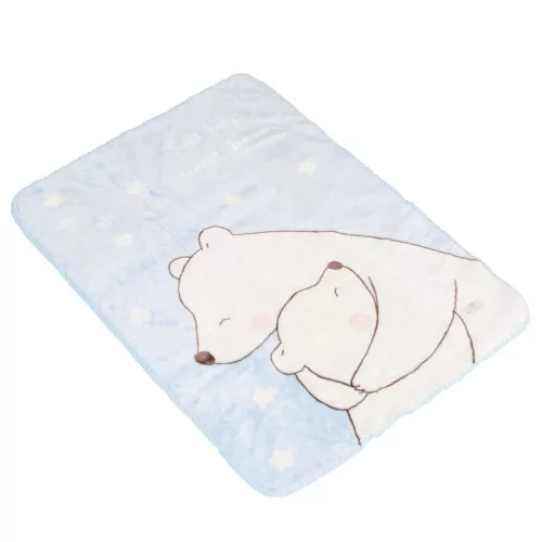TAKARÓ SOFTY pihe puha kicsi 80*110cm  jegesmedvés VKÉK
