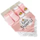 TUMMY zokni+nyálkendő szett 2+2db PINK