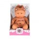 BABA 20cm 6013 újszülött BARNA