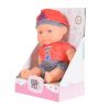 BABA 20cm újszülött Tengerész ruha PIROS/SZÜRKE