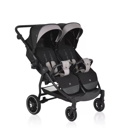 MONI TWINGO Iker babakocsi lábzsákkal ONYX/FEKETE