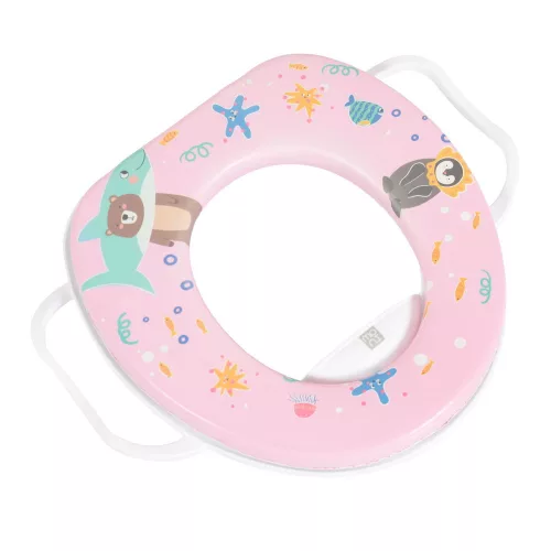 WIGGLE wc szűkítő kapaszkodóval mintás PINK
