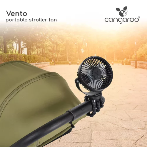 VENTO ventilátor babakocsihoz FEKETE