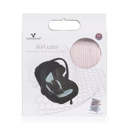 AIRLUXE autós hordozó párna, izzadásgátlós 40-87cm PINK