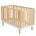 WHISPER fa babaágy 3 magasságban állítható 60x120cm NATUR