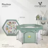 PLAYBOX utazó járóka 6szögletű SZÜRKE