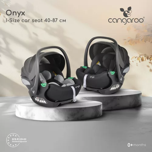 ONYX autós hordozó 40-87cm-ig bővíthető, forgatható SZÜRKE