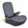 GALAXY ülésmagasító háttámlával 125-150cm, ISOFIX SZÜRKE
