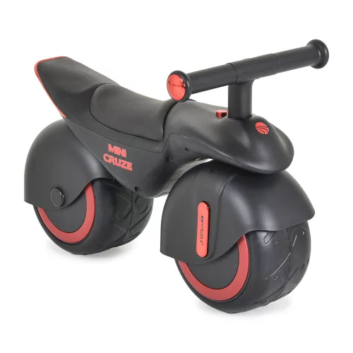 MINI CRUZE futóbicikli, ráülős járgány, kismotor,  zenélő, óriás kerekekkel FEKETE