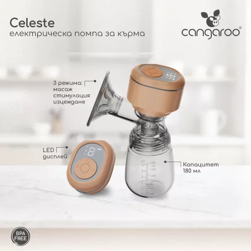 CELESTE elektromos mellszívó 180ml tartály, elemes 