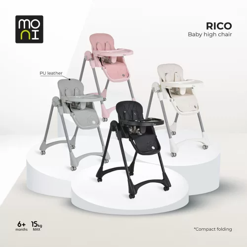 RICO multi etetőszék alsó kosár nélkül, összecsukható PINK