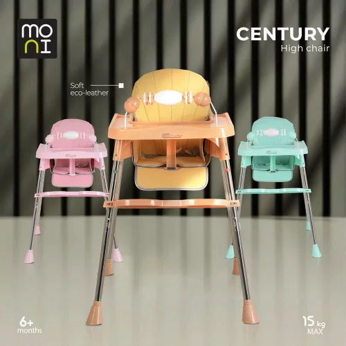 CENTURY etetőszék műanyag játékhíddal MENTA