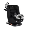 i-MAXX autós ülés,  isofix, forgatható, 2 plüss+párna 40-150cm FEKETE