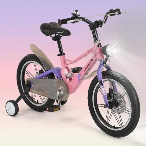 BYOX NitroV9 gyerek kerékpár 16os méret könnyített magnézium vázas PINK