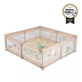   GAMEZONE  járóka szőnyeggel, 60 labdával 150x200 VILÁGOS BÉZS