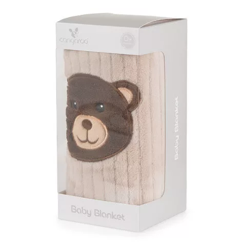 TAKARÓ Honey Bear macifejjel 90x75cm BÉZS