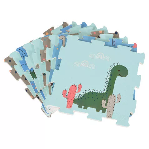 HABTAPI 9 db-os puzzle KÉK/DINO VILÁG