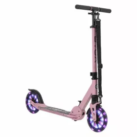  URBAN JUNIOR roller 80 kg-ig, világító kerekekkel, összecsukható PINK