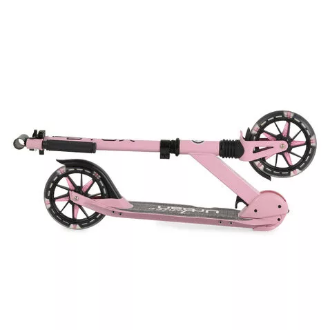 URBAN JUNIOR roller 80 kg-ig, világító kerekekkel, összecsukható PINK