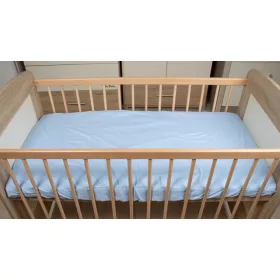 Lepedő kiságyba  gumis szegéllyel 60x120-70x140cm V KÉK 