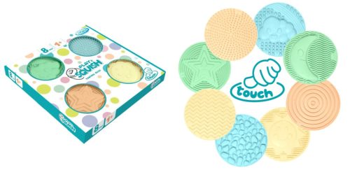 MOCHTOYS Play&Squish szenzorikus szőnyeg -kerek tapilapok 8db PASZTELL