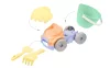 MOCHTOYS homokozó szett 6 részes, vödrös dömperrel PASZTELL ZÖLD/SÁRGA