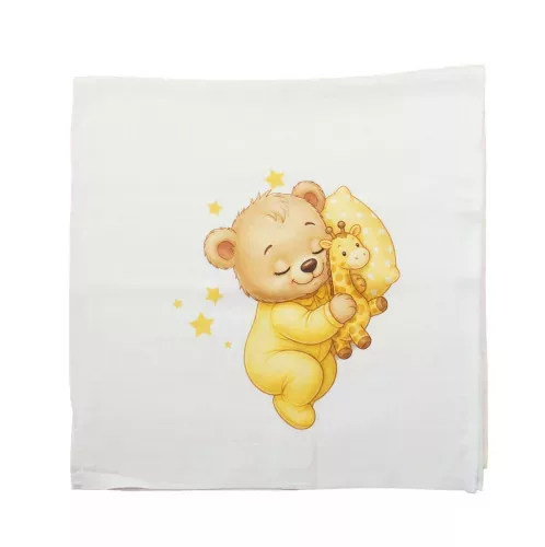 Textil tetra pelenka 70x70 cm SÁRGA MACI