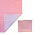 KOKO muszlin Baba ágynemű szett,  takaró 75x100  és párna pink/fehér
