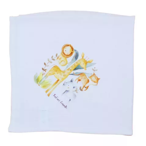 Tetra kifogó - fürdőlepedő 140x140cmcm fehér szafaris 