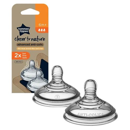 Tommee Tippee cumisüveg cumi Advanced anti colic 2 db gyors folyású|5010415212245