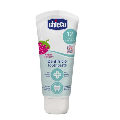 Chicco fogkrém Eper ízû Xilitollal 50ml 12hó|8003670743651