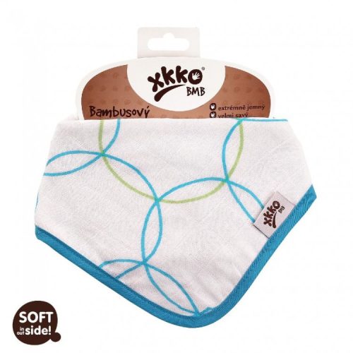 Xkko nyálkendõ patentos bambusz kék körök BMBBND015|8594161575146