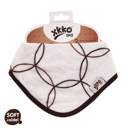 Xkko nyálkendõ patentos bambusz natúr körök BMBBND016|8594161575153