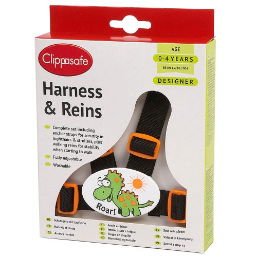 Clippasafe Ülésrögzítõ és kantár fekete/narancs 10/D|5015876023553