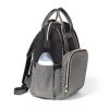 BabyOno pelenkázó táska OSLO STYLE hátizsák 30x40x16cm fekete/szürke 1424/01|5901435410684