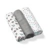 BabyOno textilpelenka színes 3db bambusz szürke 397/02|5901435409749