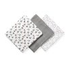 BabyOno textilpelenka színes 3db bambusz szürke 397/02|5901435409749